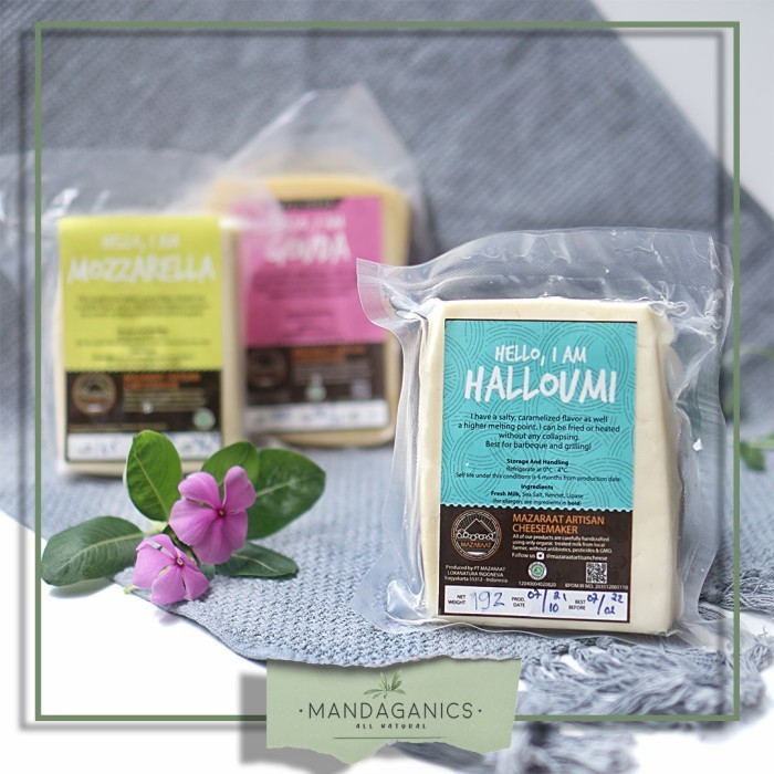 

MAZARAAT ARTISAN CHEESE HALOUMI MOZARELLA GOUDA KEJU ORGANIC