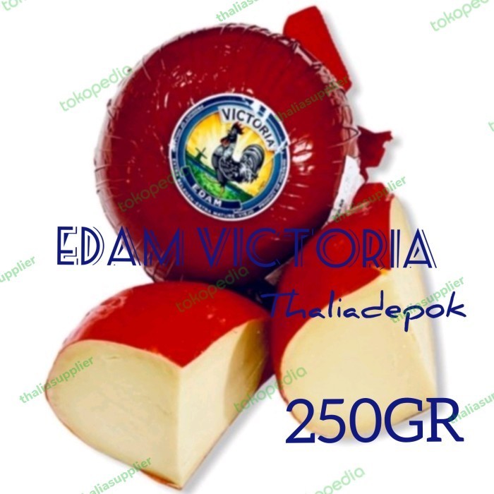 

EDAM VICTORIA/KEJU EDAM AYAM HITAM ECERAN 250GR UNTUK KUKER DLL