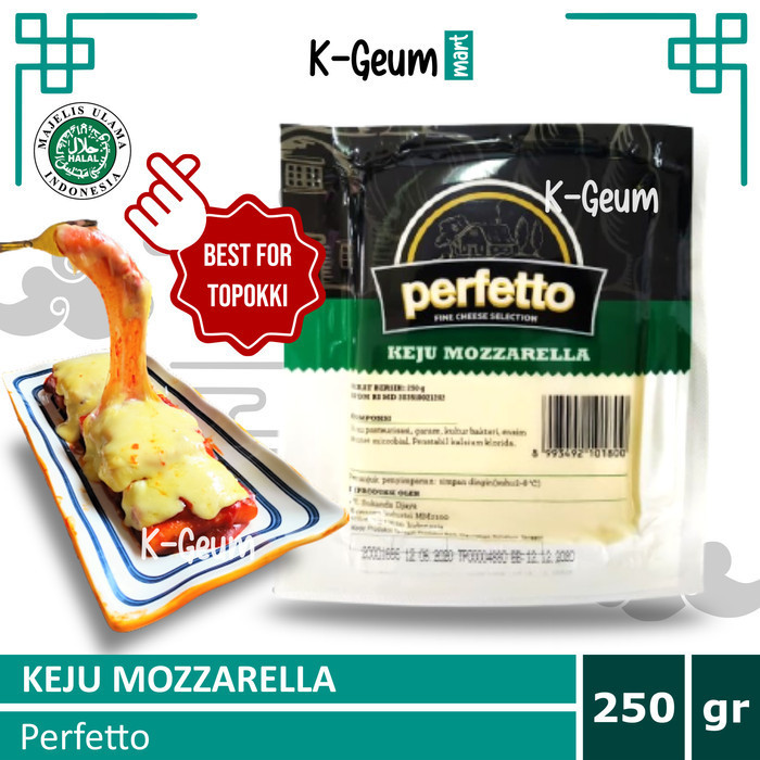 

PERFETTO KEJU MOZARELLA TOPOKKI MOZZARELLA CHEESE 250GR