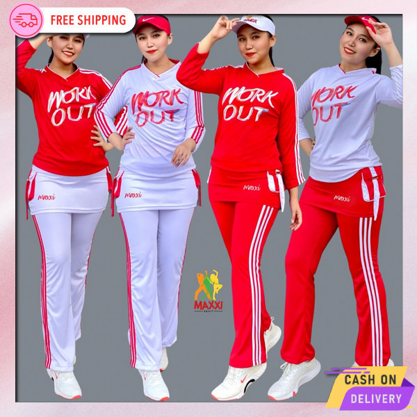 Stelan Training Satu Setel Wanits Bsju Celana Training Murah Pakaian Olah Raga Terlaris Set Senam Ib