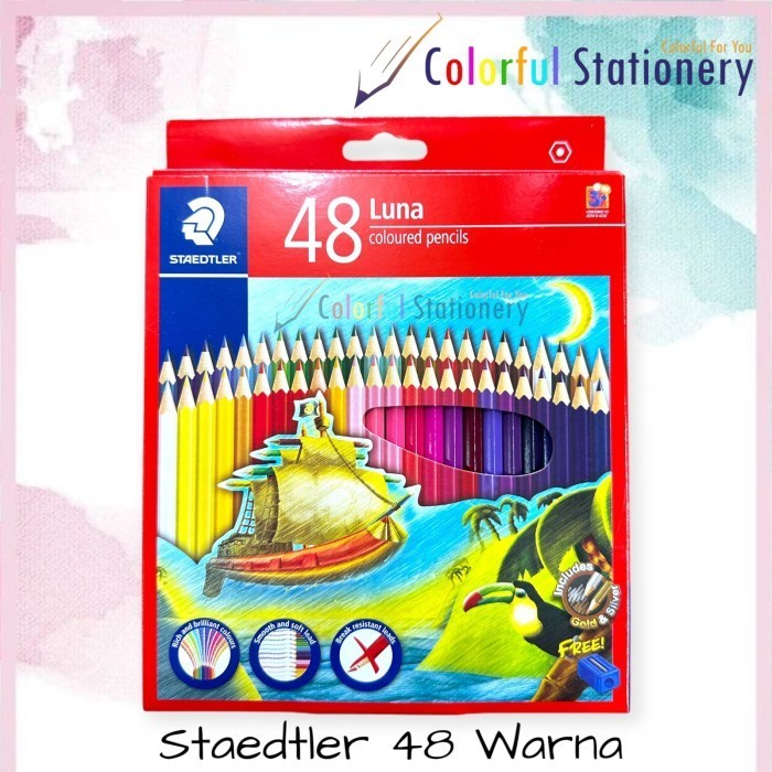 

Sil Warna Staedtler Panjang Classic 48 Warna