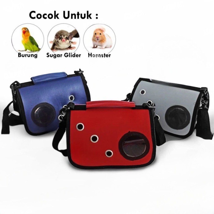 TAS STYLISH TRAVEL PET BAG BURUNG SG HAMSTER FALK REPTILE LANDAK MINI