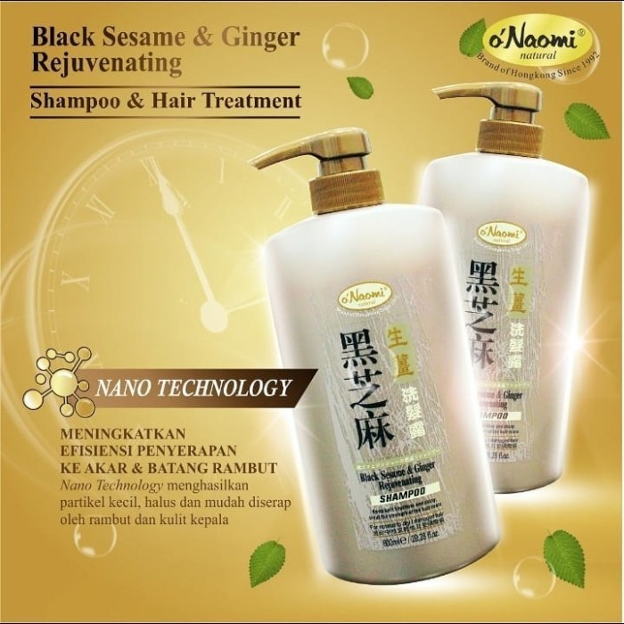 O Naomi Shampoo Penghitam Cegah Rontok Uban Penumbuh Rambut O'Naomi