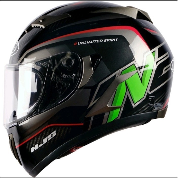 HELM NJS SHADOW MOTIF MOTOGEAR HELM FULLFACE NJS ORIGINAL