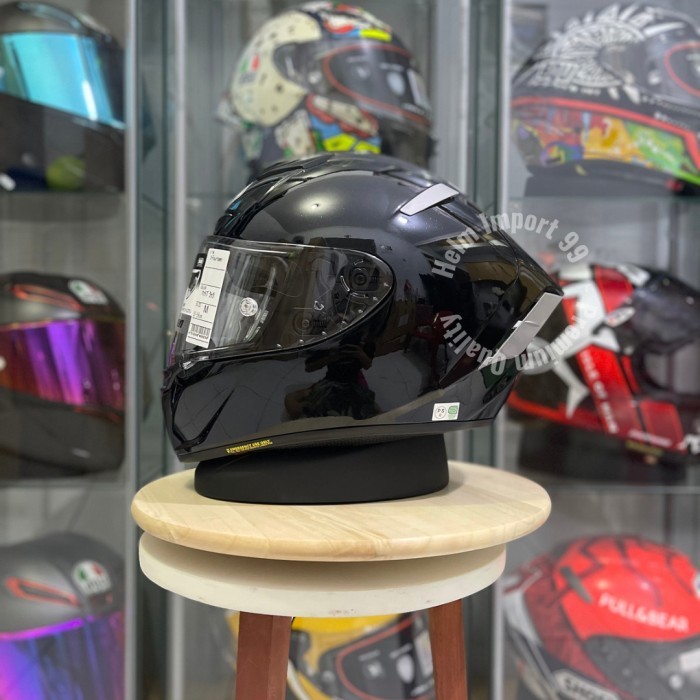 HELM SHOEI X14 BLACK GLOSSY BAHAN FRP FULLFACE 1:1