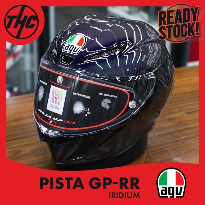 AGV PISTA GPRR IRIDIUM FULL FACE HELMET OR1GINAL HELM GP-RR
