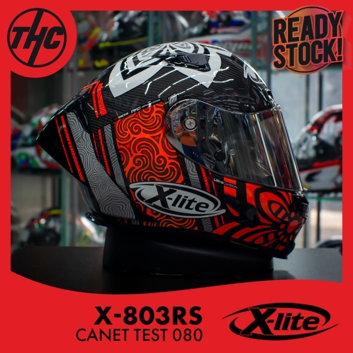 X-LITE X-803 RS CARBON CANET TEST 080 XLITE X803RS FULL FACE HELM SNI