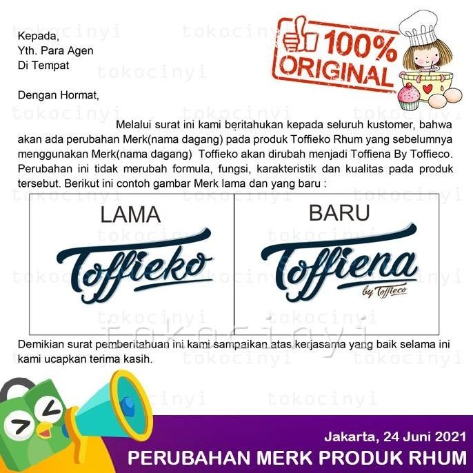 

Toffieco Perisa Rum / Rhum Semprot 1 Kg