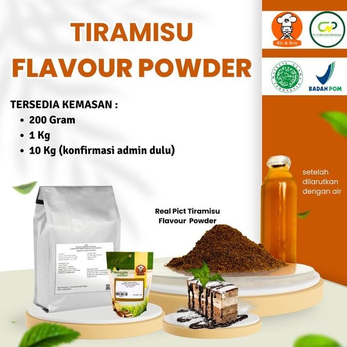 

Tiramisu Flavour Powder / Perisa Bubuk / Perasa Flavor Tiramisu