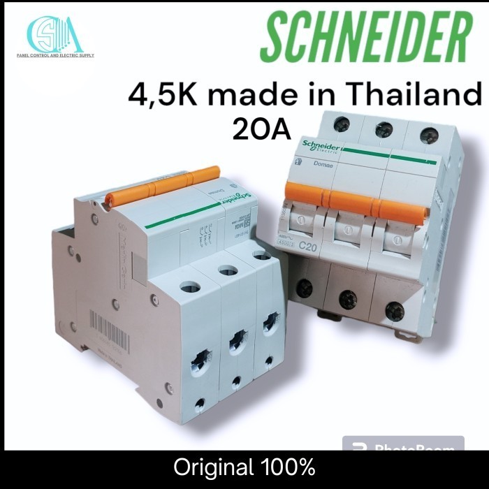 Update MCB 3P 20A DOMAE SCHNEIDER DOM11350SNI MCB 3 PHASE 20 AMPERE