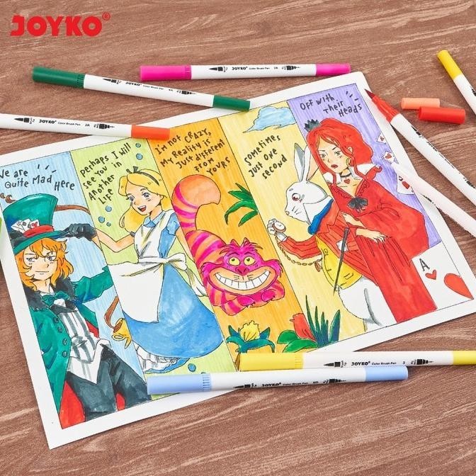 

Color Brush Pen Joyko Clp-40 Pena Kuas Warna 48 Warna Color