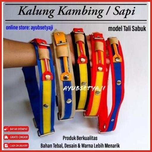 Hot Sale Kalung Sapi Kalung Kambing Model Set Lengkap 03 Lonceng Kuningan Tali Kambing Kontes Akseso