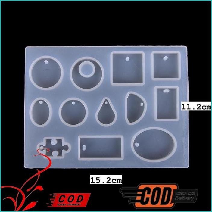 TERLARIS CETAKAN SILIKON LIONTIN / CETAKAN RESIN ANTING / KEYCHAIN RESIN MOLD / CETAKAN RESIN KALUNG
