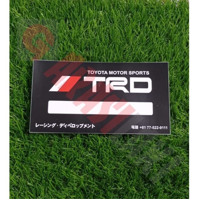 

Sticker Toyota Trd Barcode Tempel Dalam Kaca