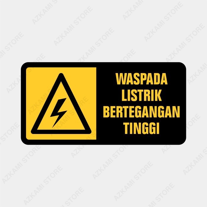 

Rambu Plang Waspada Listrik Tegangan Tinggi 40 X 20 Cm Plat Alumunium