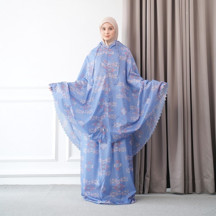 Mukena Ely Motif Bunga Travelling ni Pouch Maia by Hasya