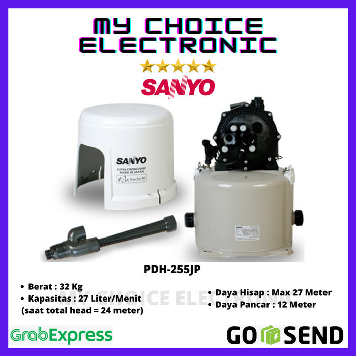 SANYO JET PUMP PDH-255JP / PDH-255 JP / PD-H255JP