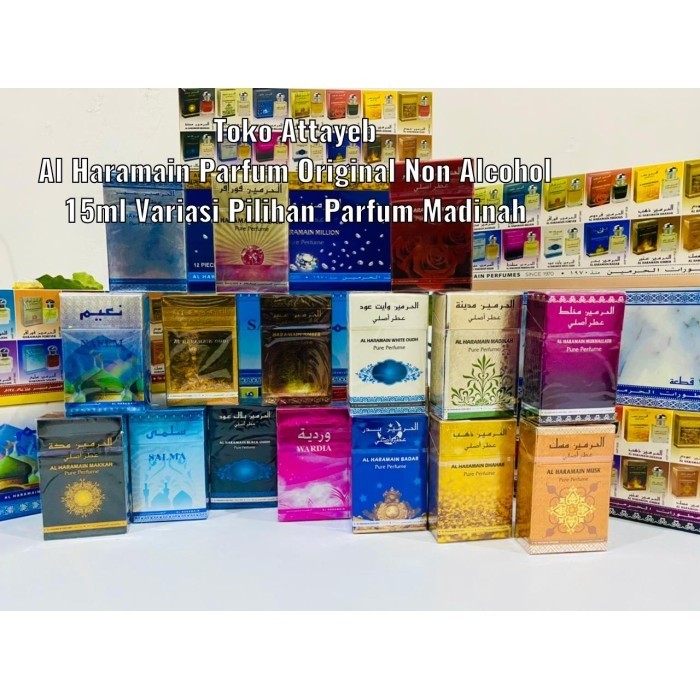 Al Haramain Parfum Non Alcohol 15ml Ori Variasi Pilihan Parfum Madinah