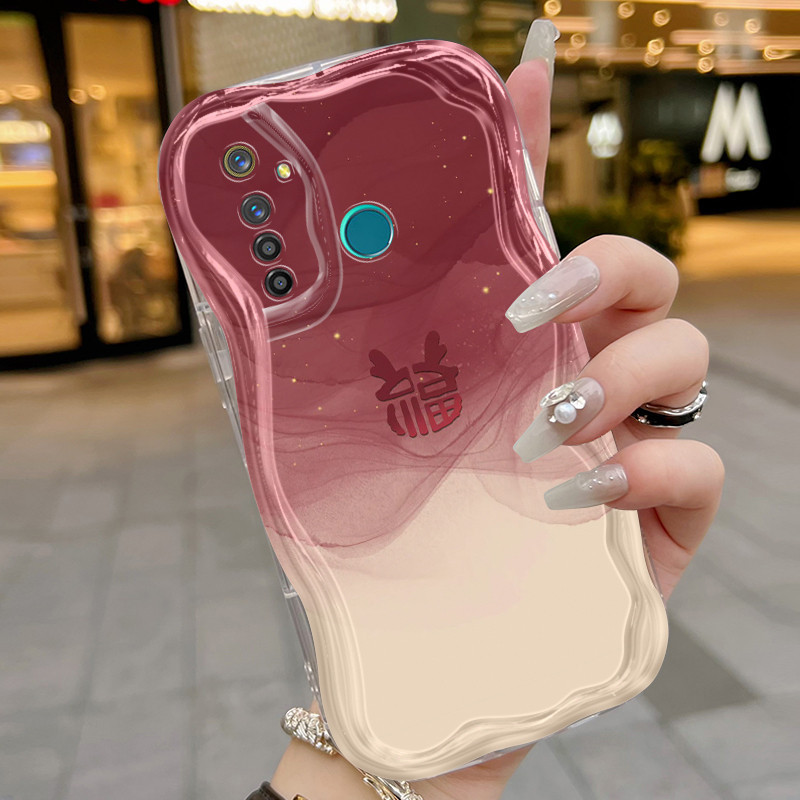 Casing Hp Realme 5 Pro Realme Q Case Sarung HP silikon pola Doraemon Casing paket penuh Kesing anti 