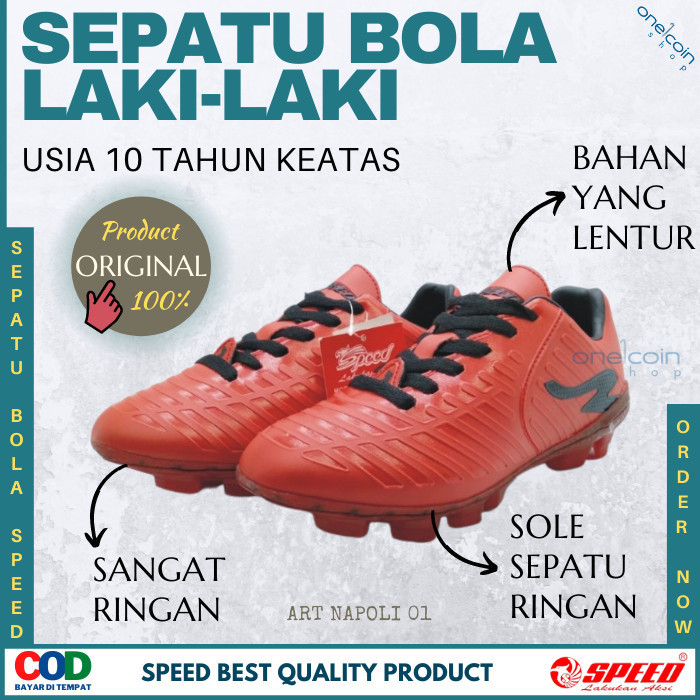 SEPATU LA LAKI LAKI SEPATU FUTSAL SEPATU SPEED NAPOLI 01