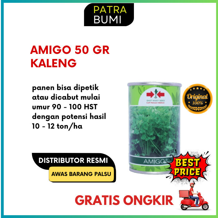 Benih Seledri Amigo 50Gr Kemasan Kaleng Produk Asli Pabrik