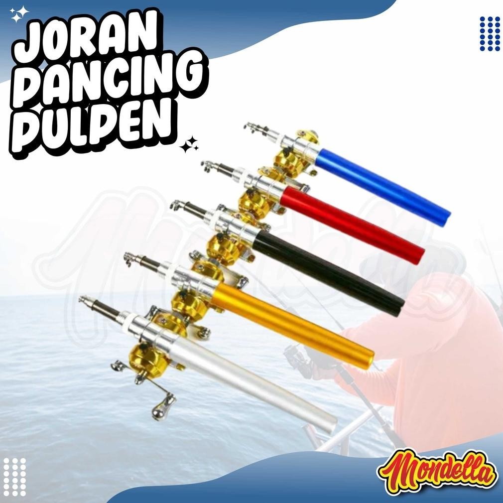 tg-342 Alat Pancing Mini Joran Pancing Pena Mini Joran Reel Pancing Satu Set Mini Fishing Rod Pena P