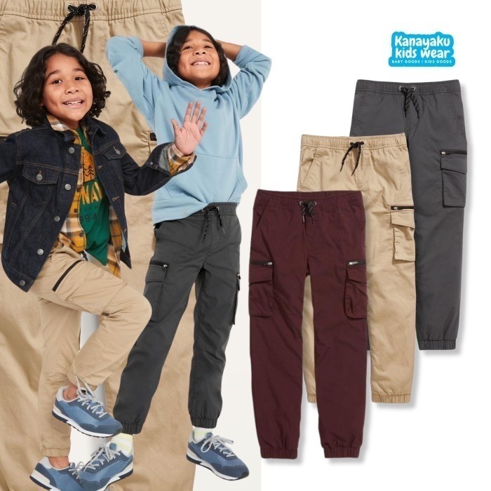 Celana Panjang Jogger Cargo Anak Laki-Laki Old Navy Dry Qui For Boy