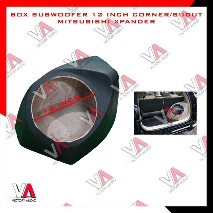Box Sudut Bahan Mdf 18Mm Subwoofer Audio Mobil 12 Inch Mitsubishi