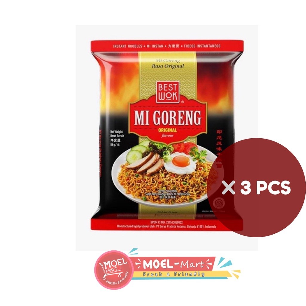 

BEST WOK MI GORENG ORIGINAL 3 Pcs x 85 GR