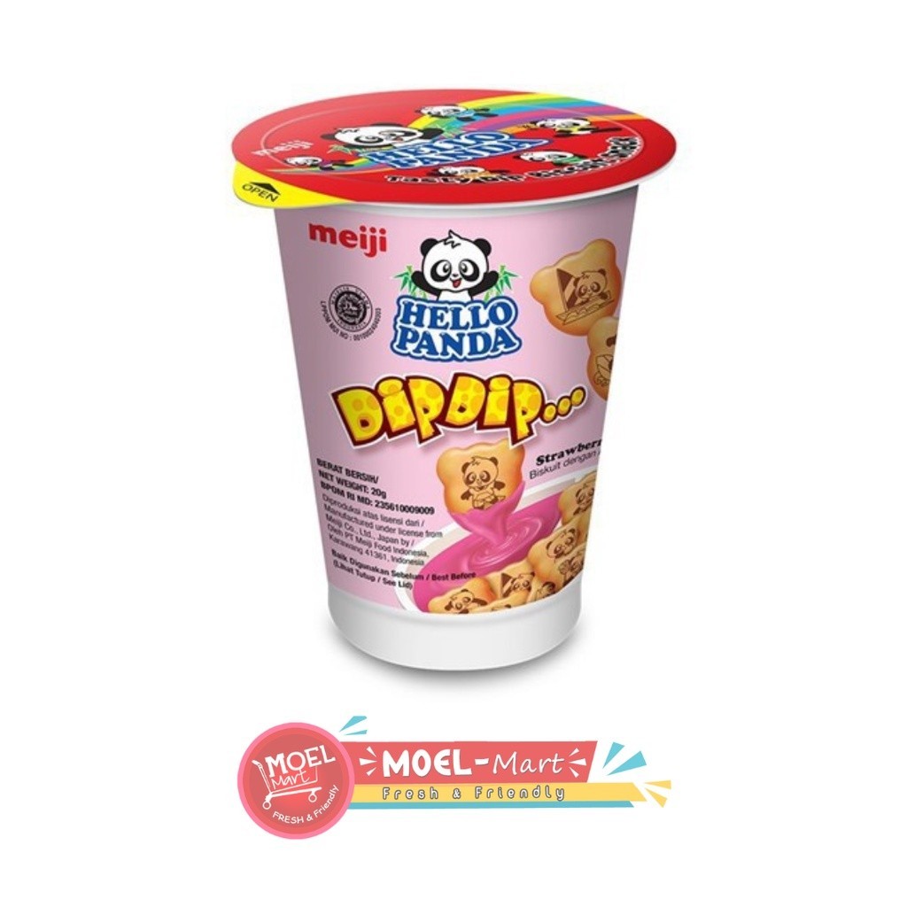 

MEIJI Hello Panda Dipdip Strawberry 20gr