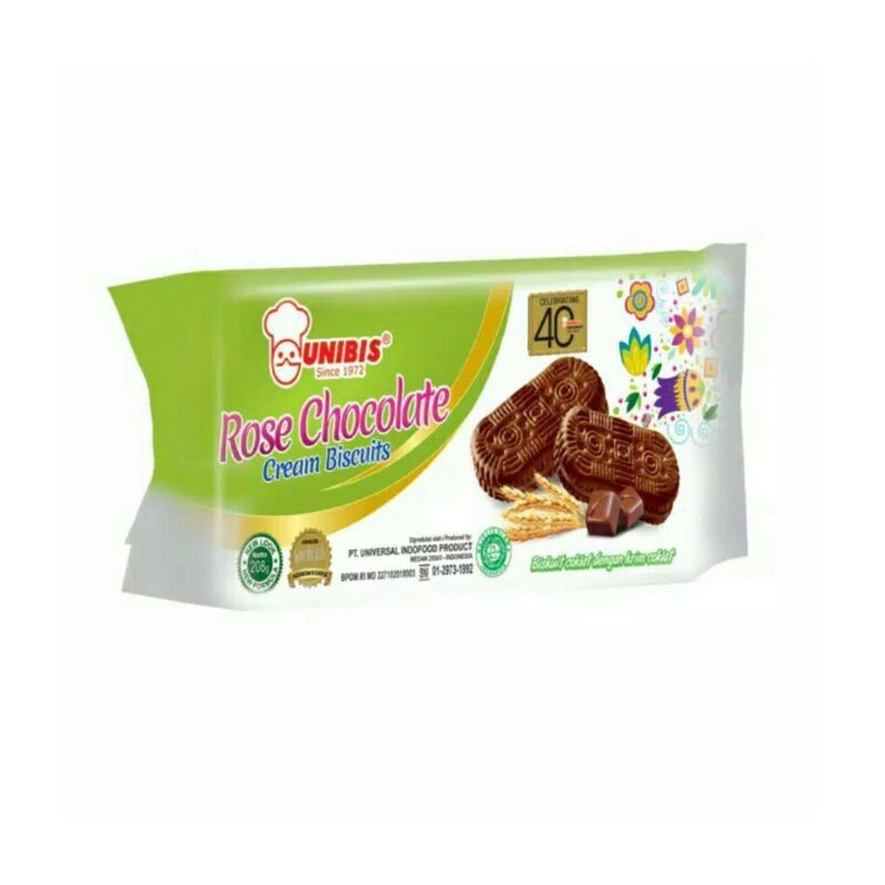 

UNIBIS Rose Chocolate Cream Biscuits 208gr