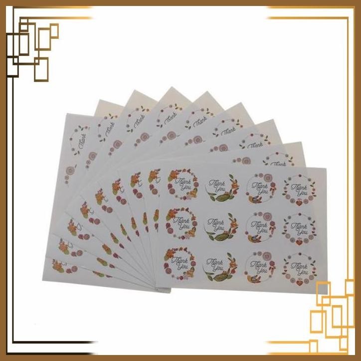 

[GSM] 20 PCS Stiker Label THANKYOU bulat untuk Packaging label segel kemasan