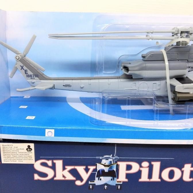 Diecast Helicopter Bell Ah-1Z Cobra Newray 1:55 Sky Pilot
