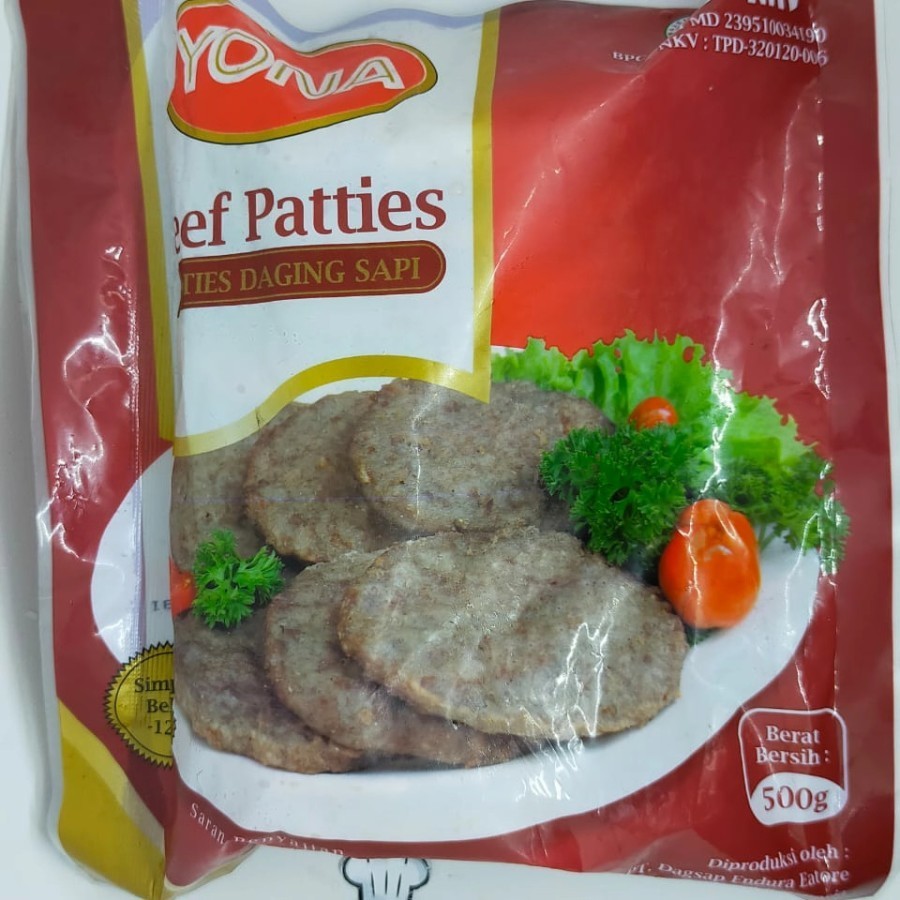 

yona beef patties 500gr