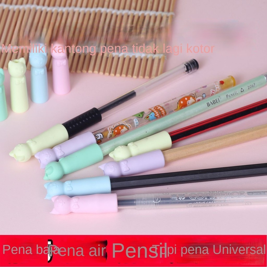 

Topi Pena Silikon Kreatif, Tutup Kepala Pensil Anak-anak