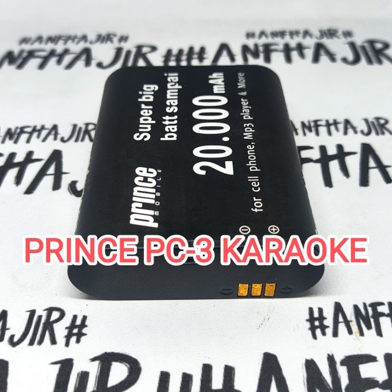 BATRE BATREI PRINCE PC3 KARAOKE BATERAI PC-3 PC 3 KARAOKE (20.000mAh) ORIGINAL