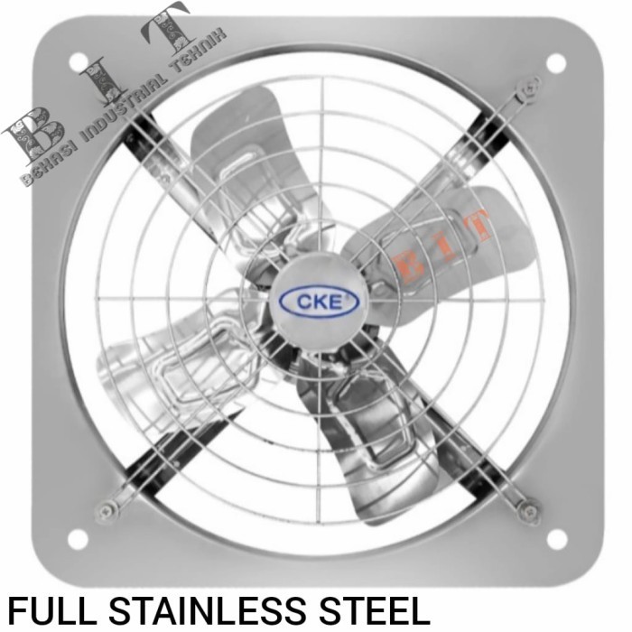 EXHAUST FAN DINDING STAINLESS 12 INCH 1 PHASE ORIGINAL CKE