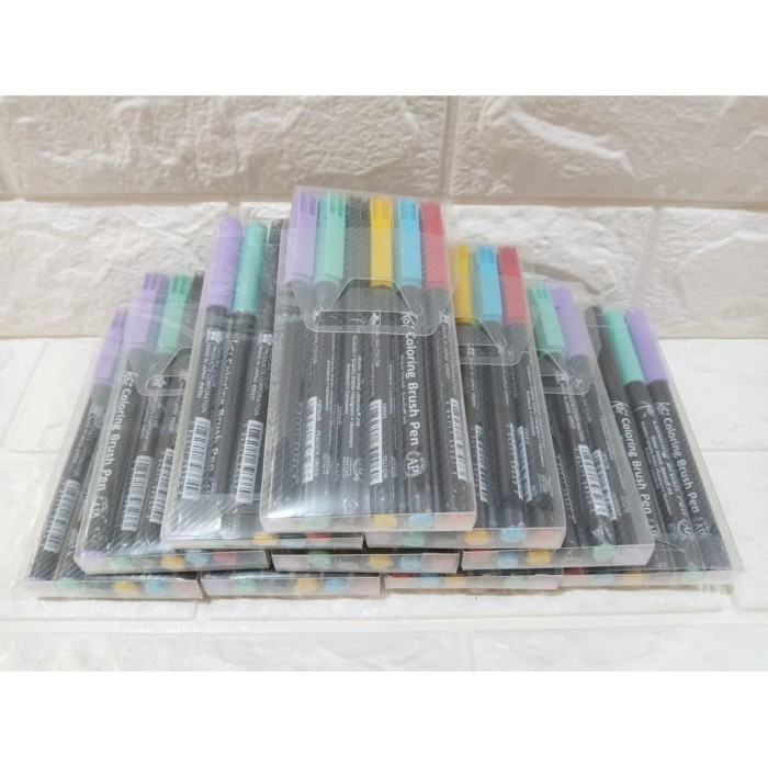 

Sakura Koi Coloring Brush Pen Set 6 Warna