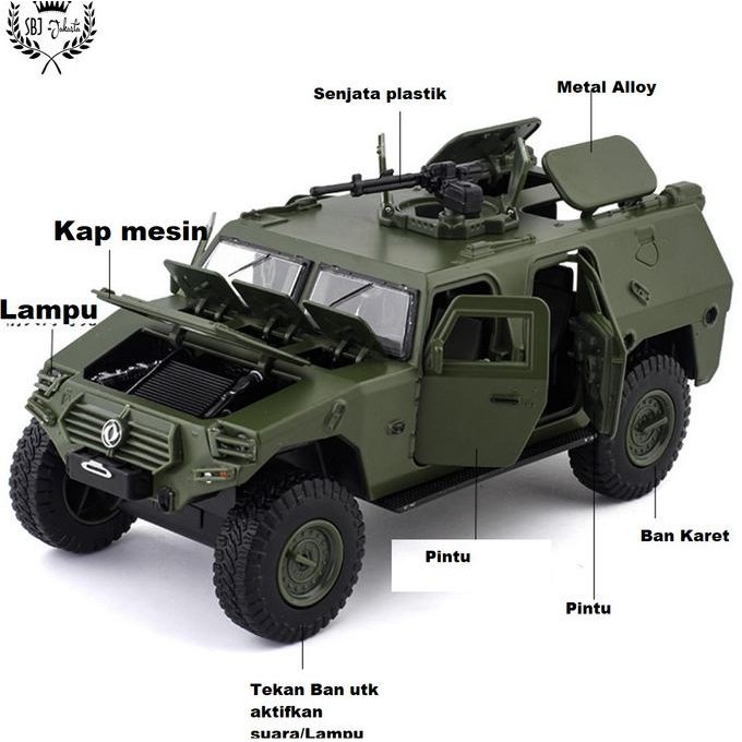 Diecast Military UN Peacekeeping Vehicles Miniatur Mobil Militer 1:28 LN