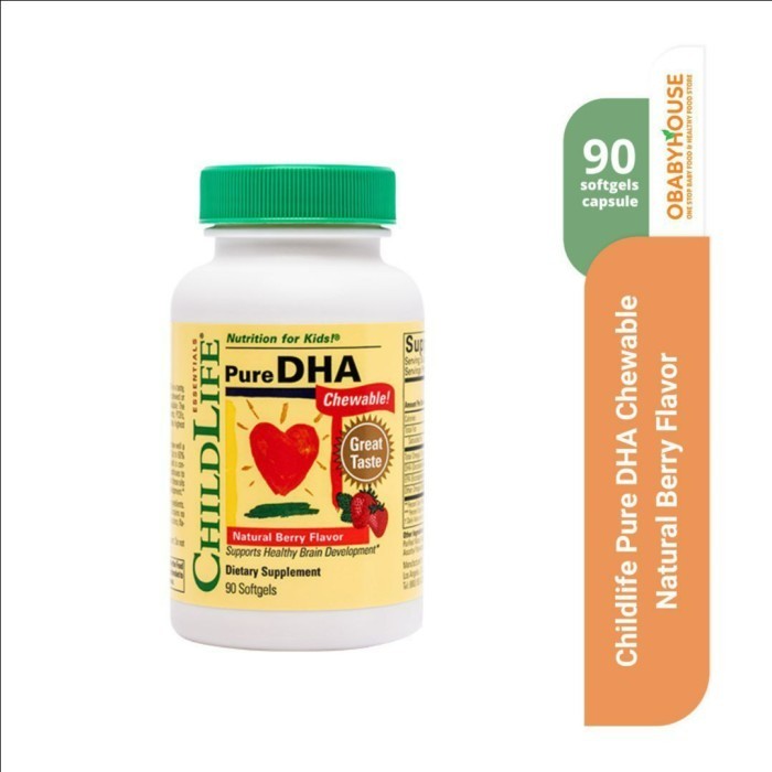 

Akko - Childlife Pure Dha Chewable Natural Berry Flavor 90 Soft Gel Caps