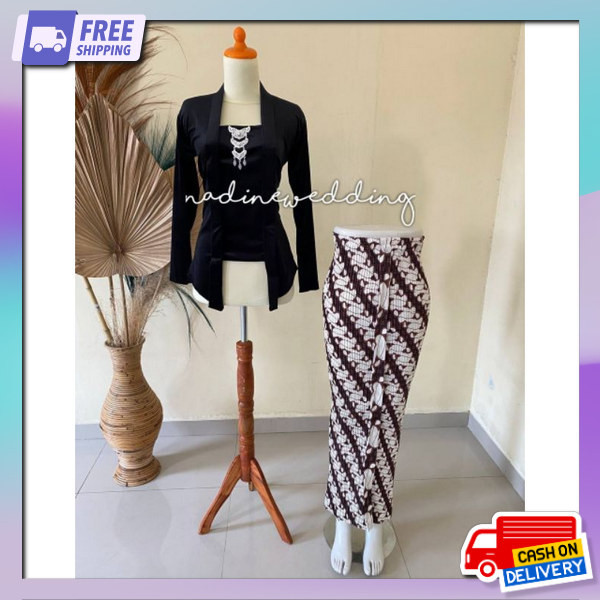 Brukat Dan Bawahan Cewek Wisuda Kurung Gamis Wisuda Brukat One Set Wanita Rok Plus Pesta Kebaya Dete