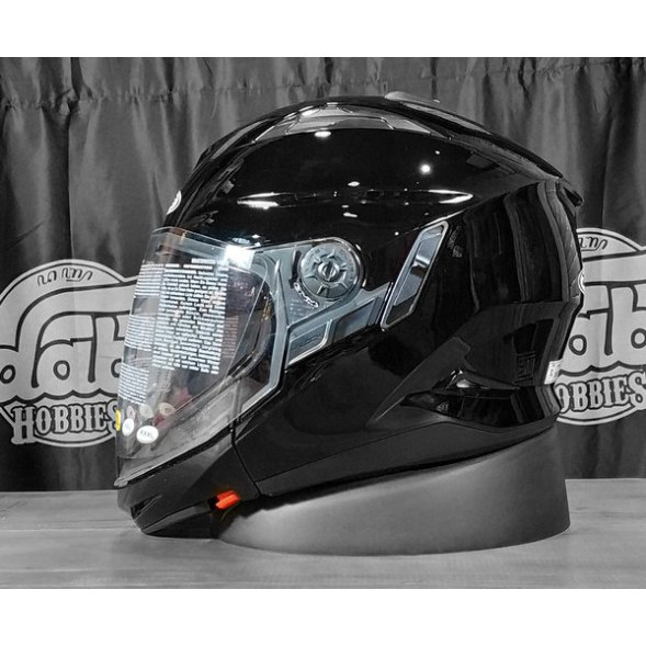 Helm Zeus 613C Zeus Modular Black Glossy
