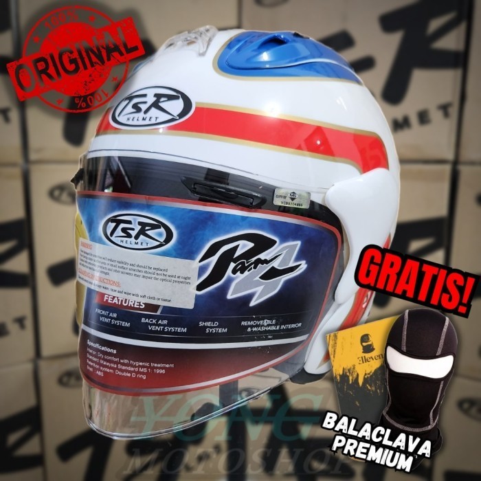 Helm Tsr Ram 4 Fredy Spencer Gold Original Half Face Tsr Helmet Ram4