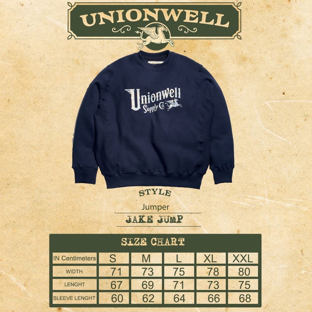 [NMDS COMPANY] PREMIUM CREWNECK Unionwell Pullover Crewneck Jake Jump Navy