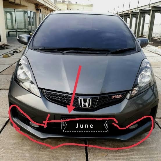 Bemper Bawah Ram Bemper Honda Jazz Rs 2011-2013 Genuine