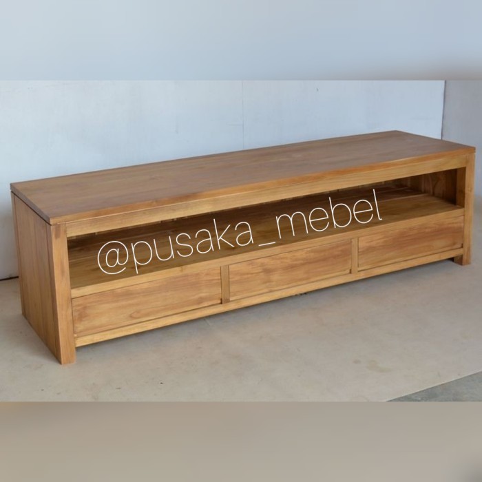 rak buffet tv minimalis kayu jati, cabinet tv, meja tv minimalis jati