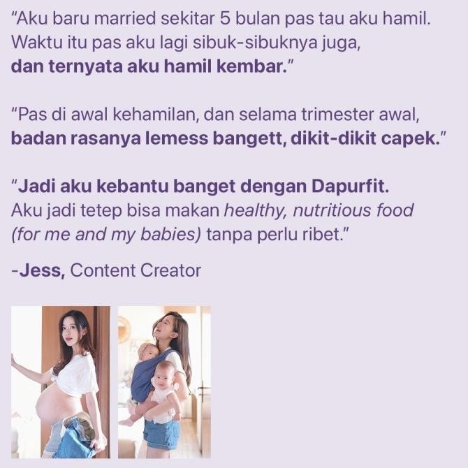 

Dapurfit Pregnancy Weekly Lunch&Dinner (10Box/5Day) Promil/Bumil/Busui