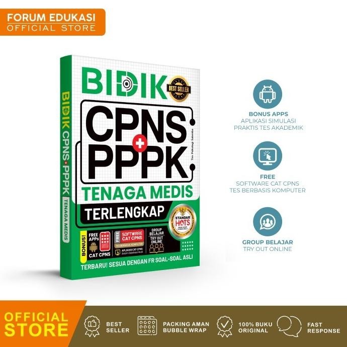 

BUKU CPNS TENAGA MEDIS BIDIK CPNS PPPK TENAGA Medis 2023 - 2024 FR