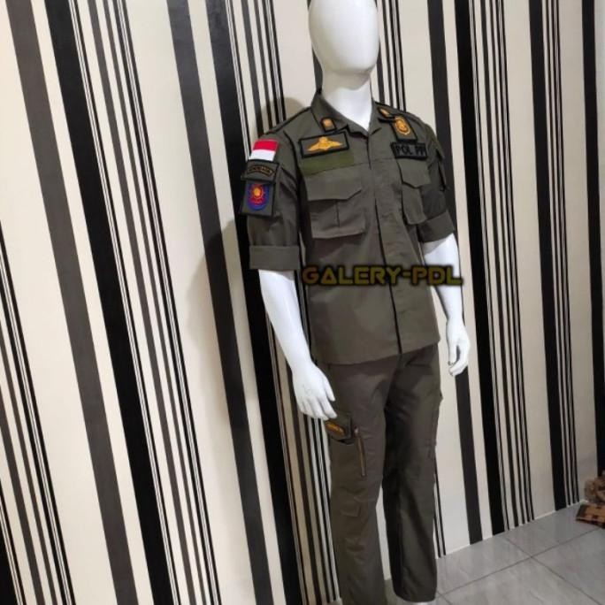 Pdl Pol Pp Lengkap Seragam Satpol Pp Bisa Pake Nama