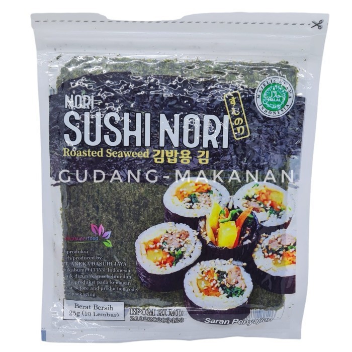 

TERUJI Sushi Nori Halal isi 10 Lembar